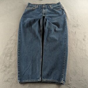 Vintage Y2K Levis 550 Jeans 36x29 (Fits 34x29) Blue Faded Relaxed Wide Baggy